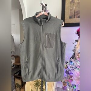 Marmot Men's Polartec Fleece Zip Vest Gray Size Large